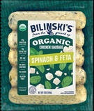 Bilinski's Organic Spinach & Feta Chicken Sausage