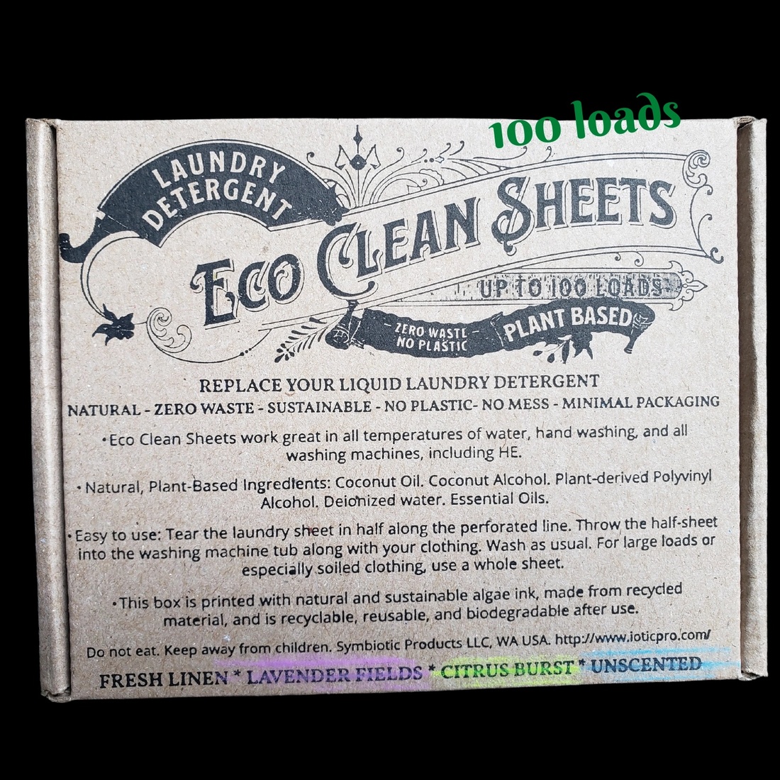 Eco Clean Laundry Sheets - Concentrated Laundry Detergent FRESH LINEN