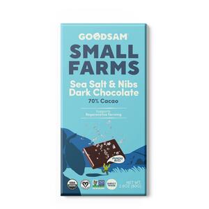 GoodSam Dark Chocolate Sea Salt Nibs Bar