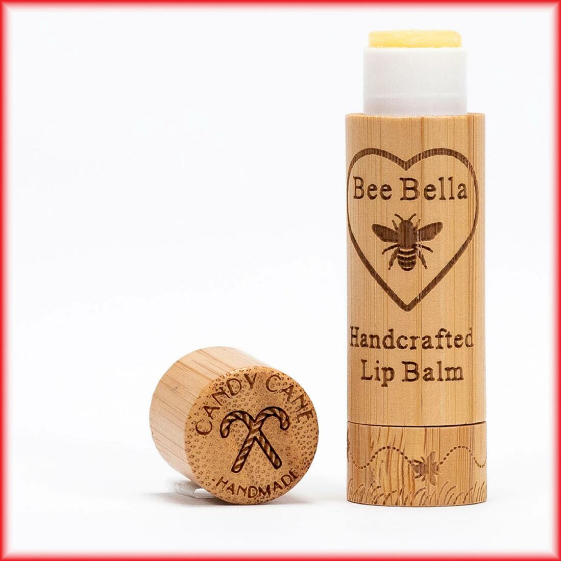 Candy Cane Lip Balm - Bee Bella