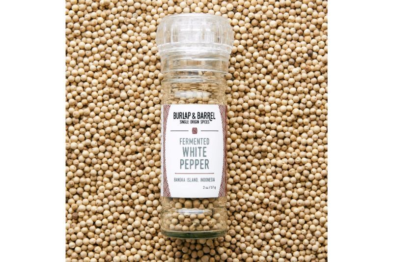 Burlap & Barrel Fermented White Pepper Grinder