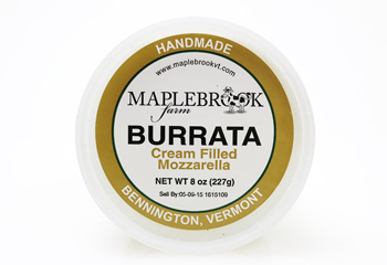 Maplebrook Farm Burrata container of 2, 4oz pieces.