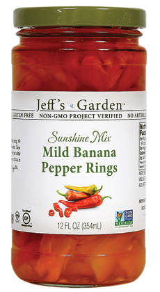 Jeff's Garden Mild Banana Pepper Rings