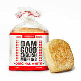 Dam Good English Muffins White Sourdough - 4 pack