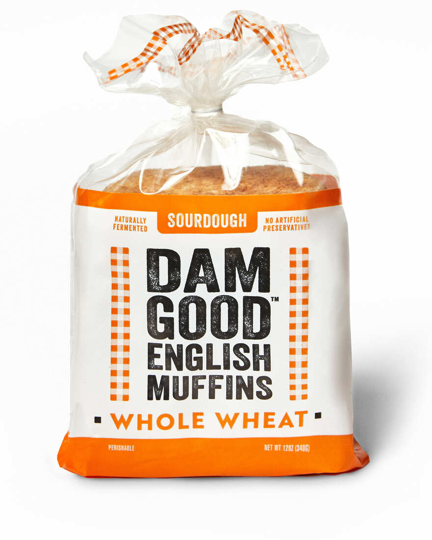 Dam Good English Muffins Whole Wheat Sourdough - 4 pack