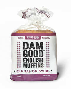 Dam Good English Muffins Cinnamon Swirl Sourdough - 4 pack