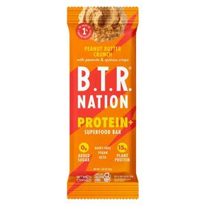 B.T.R. Superfoods Peanut Butter Crunch Protein+ Bar