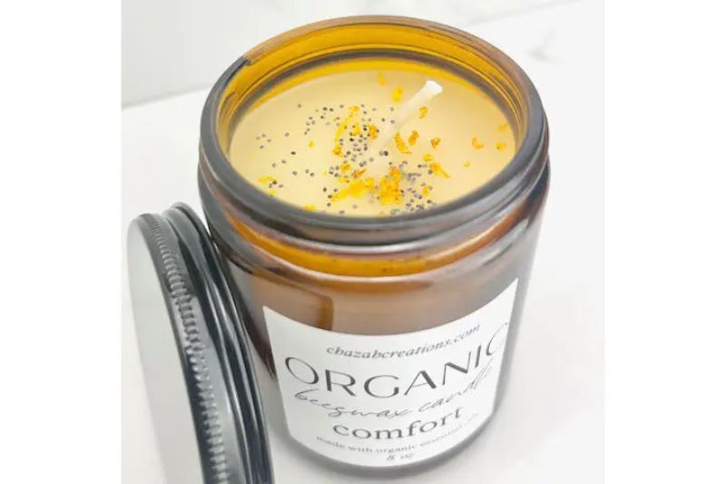 Chazah Creations - 100% Beeswax Candle - COMFORT