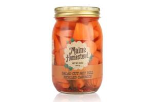 Maine Homestead - Hot Dill Pickled Carrots, Salad Cut