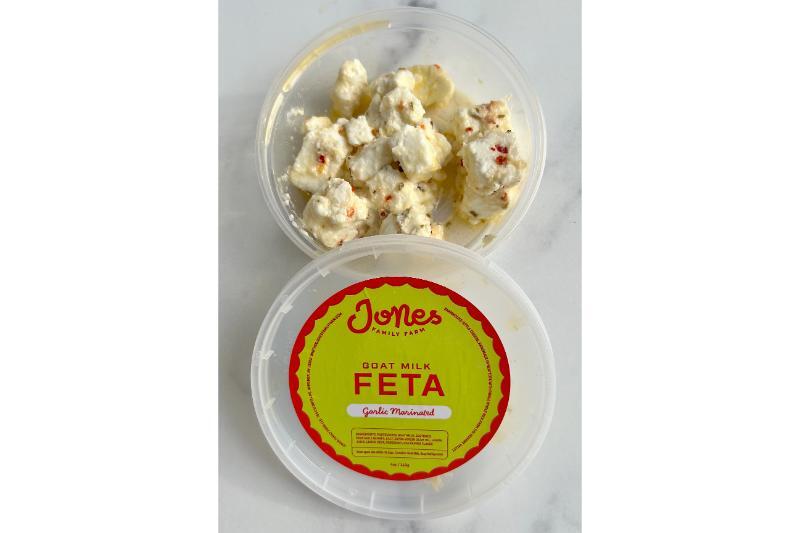 Jones Family Farm Garlic Marinated Goat Feta 4Oz