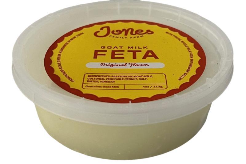 Jones Family Farm Original Goat Feta in Brine 4Oz